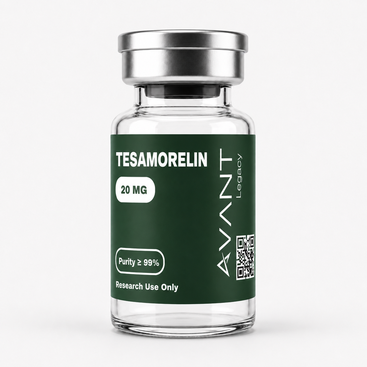 Tesamorelin (tesa) research vial, 20 mg, third-party tested with COA